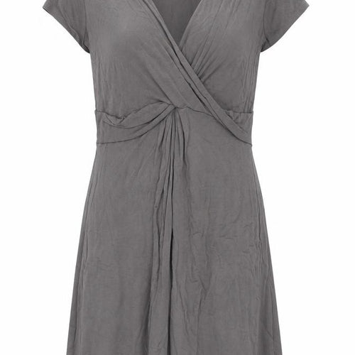 The White Company Grey Women's Knee Length Wrap Dress M