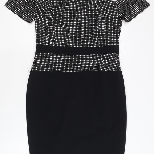 Marks and Spencer Women's Black Sheath Dress, Size 8