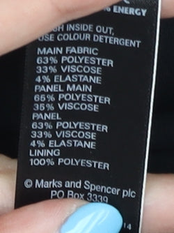 Marks and Spencer Women's Black Sheath Dress, Size 8