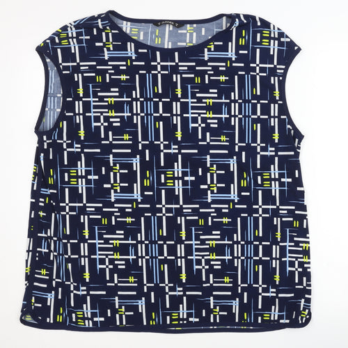 Dunnes Women's Geometric Print Tank Top Size 20