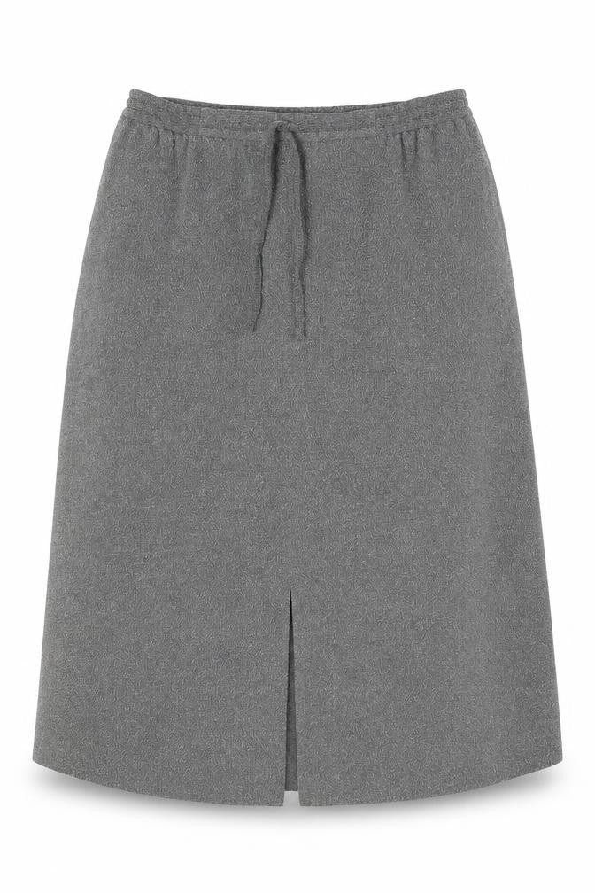 Front view of Viyella Women's Grey Skirt, size 14, Petite Fit