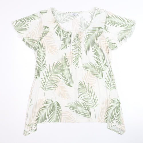 Classic Women's Multicoloured T-Shirt, Size 16, Scoop Neck