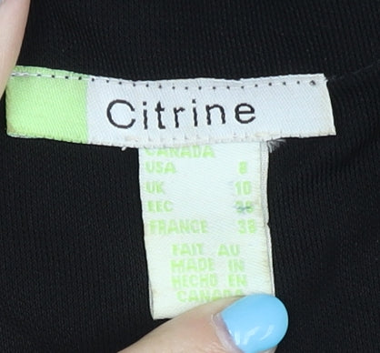 Citrine Women's Black Dress Size 10