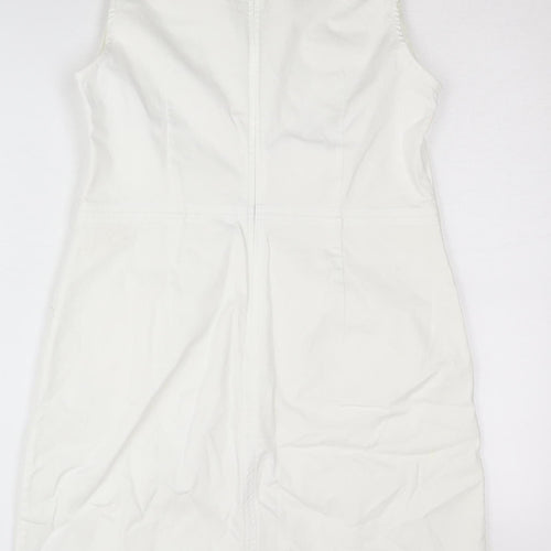 Boden Women's Ivory Shift Dress Size 10, Casual Sleeveless