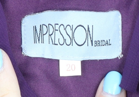 Impression Bridal Women's Purple Long Dress Size 20