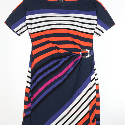 Episode Women's Multicoloured Striped Shift Dress M