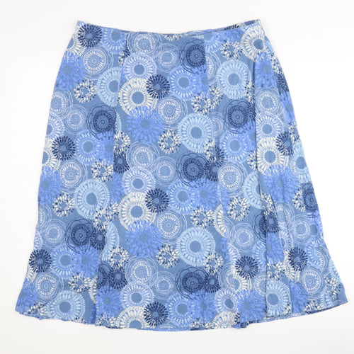 Honor Millburn Women's Blue Floral Skirt Size 18