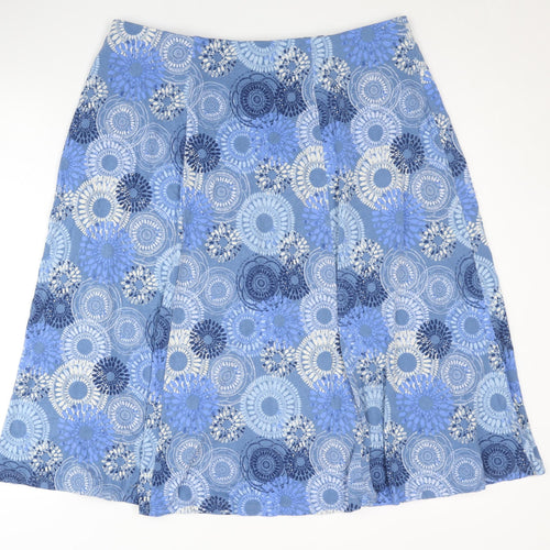 Honor Millburn Women's Blue Floral Skirt Size 18