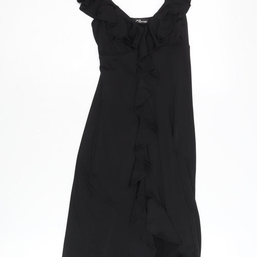 Jane Norman Women's Black Ruffle Dress Size 8