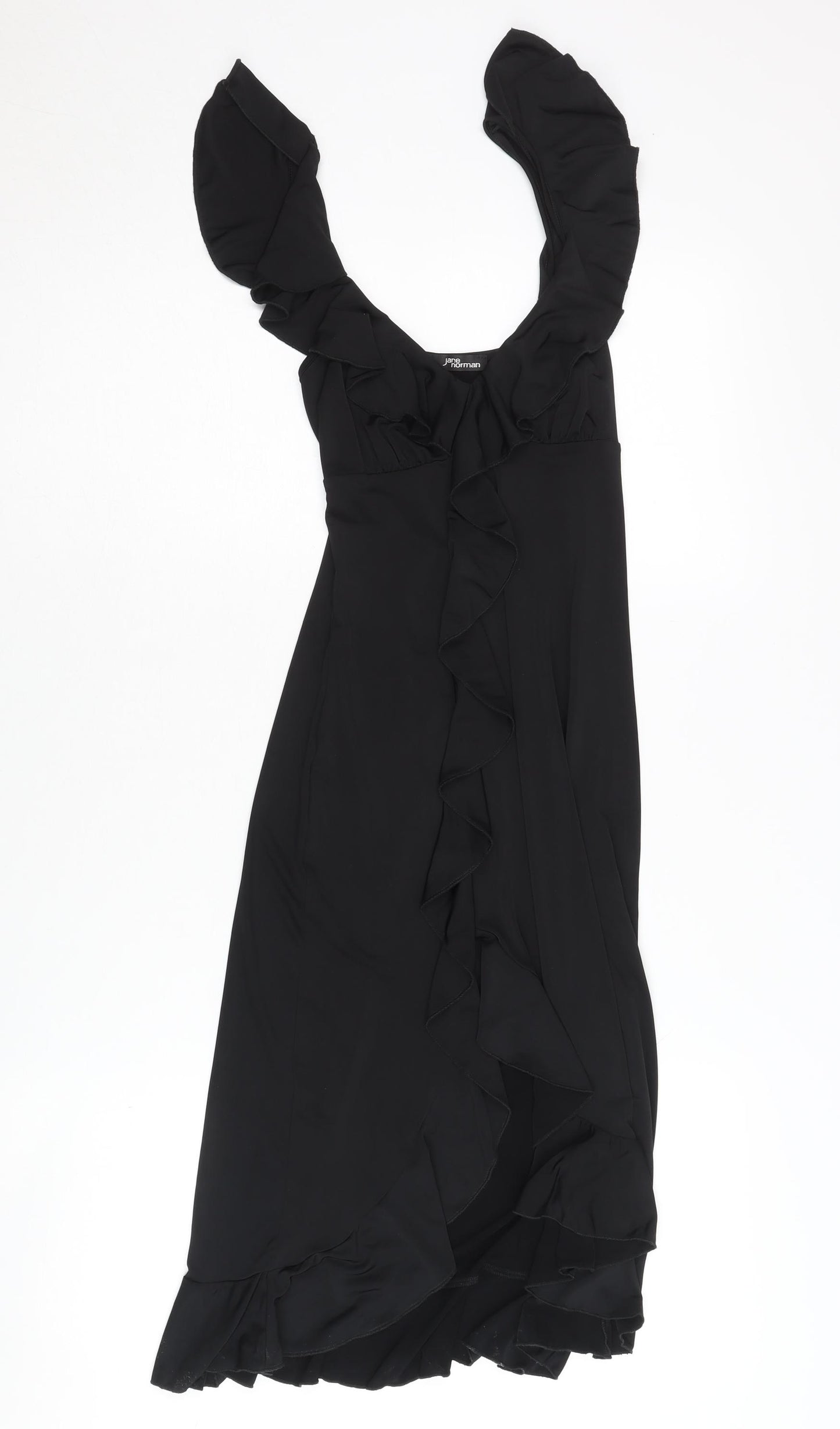 Jane Norman Women's Black Ruffle Dress Size 8