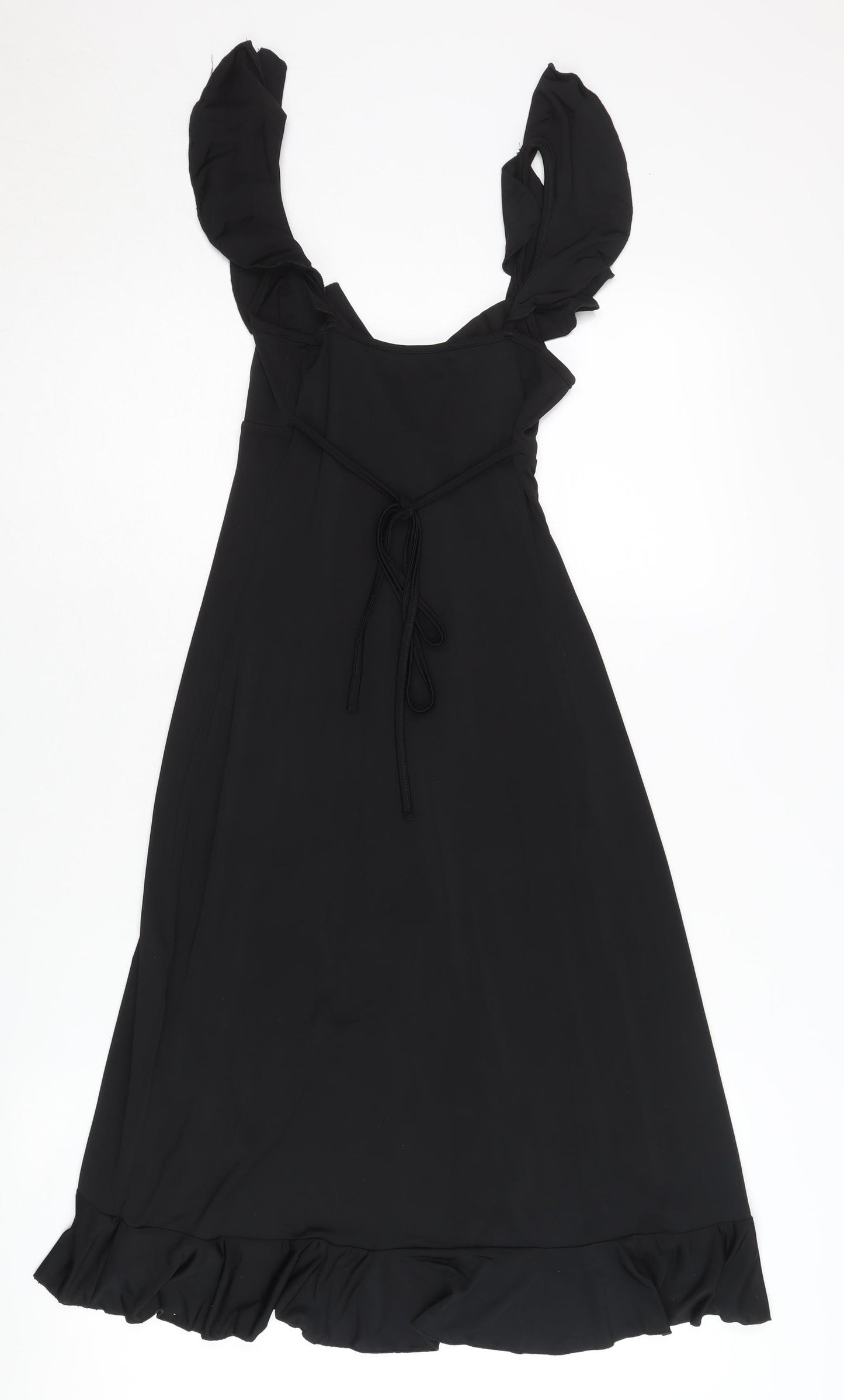 Jane Norman Women's Black Ruffle Dress Size 8