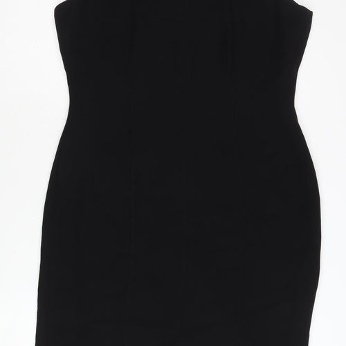 Linea Women's Black Sleeveless Sheath Dress Size 14