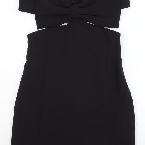 Zara Women's Black Off Shoulder Cocktail Dress L
