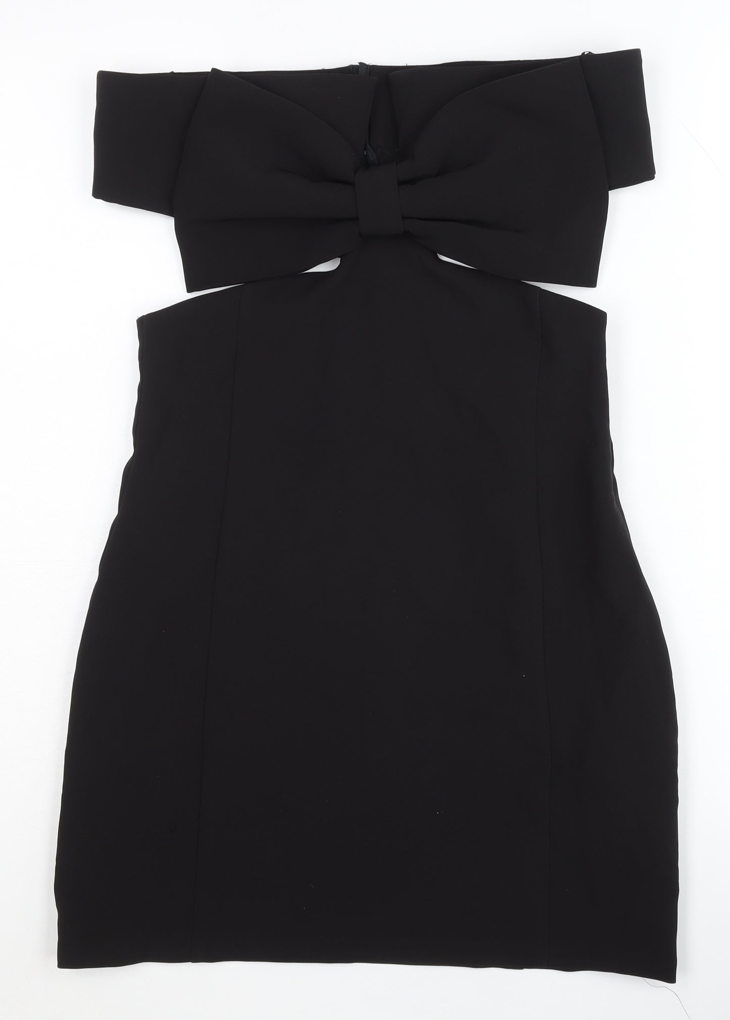 Zara Women's Black Off Shoulder Cocktail Dress L