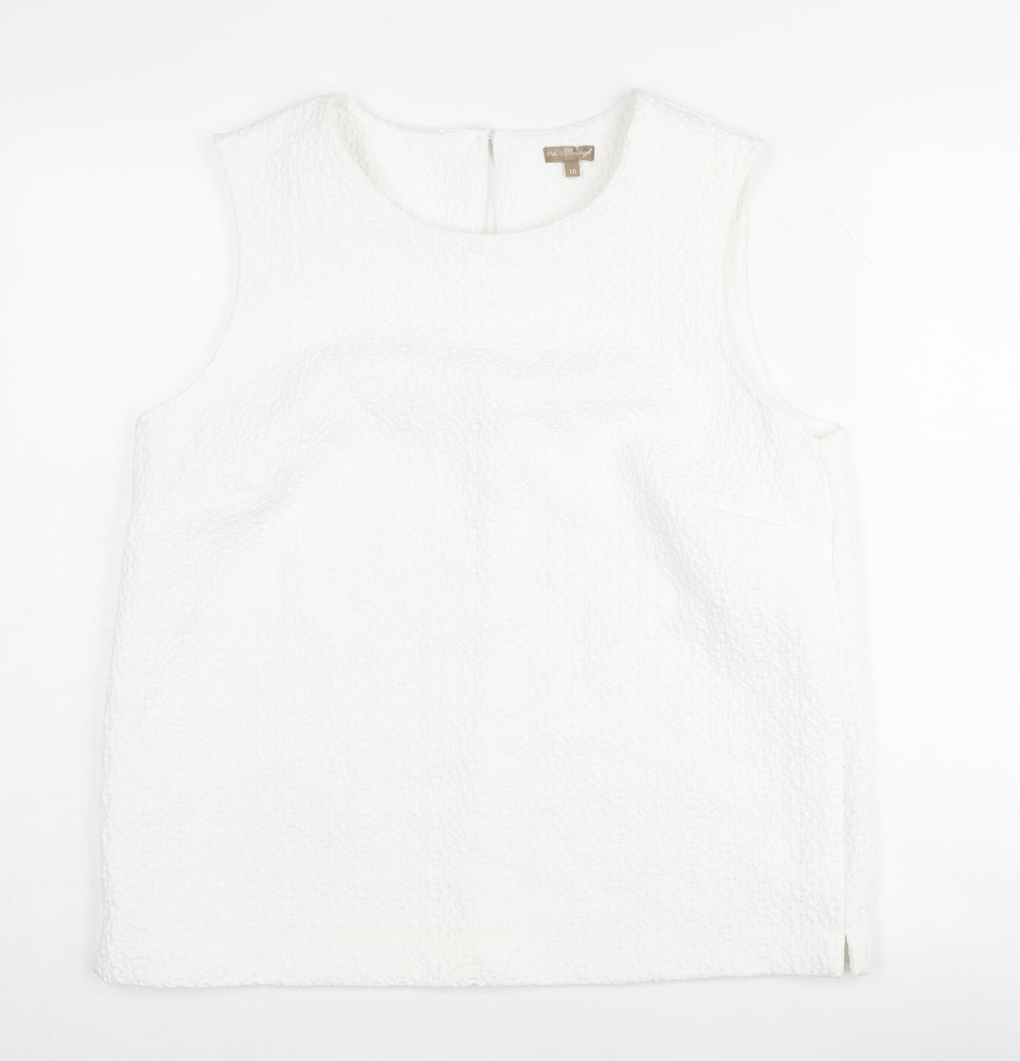 M&Co Women's Ivory Tank Top Size 16