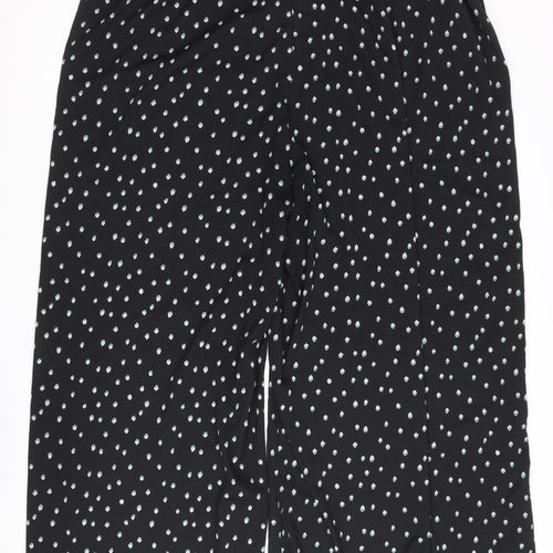 Capsule Women's Polka Dot Trousers Black Size 28