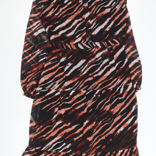 SOSANDAR Women's Multicoloured Shirt Dress Size 10