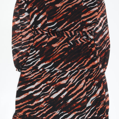 SOSANDAR Women's Multicoloured Shirt Dress Size 10