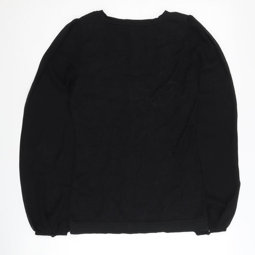 Coast Women's Black V-Neck Pullover Jumper XS