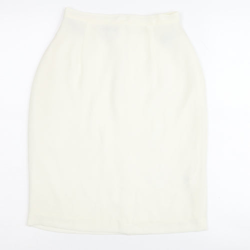 Anne Brooks Women's White Petite Pencil Skirt