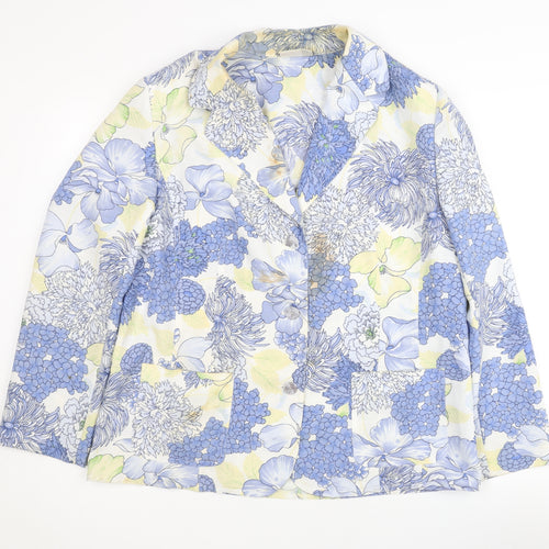 Oscar B Women's Multicoloured Floral Blazer Size 16