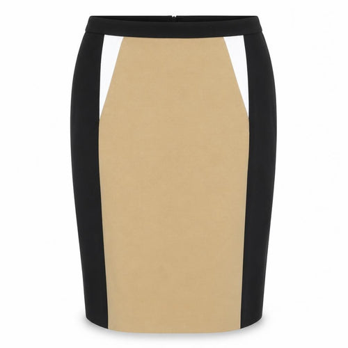 Episode Women's Beige & Black Pencil Skirt, Size 16