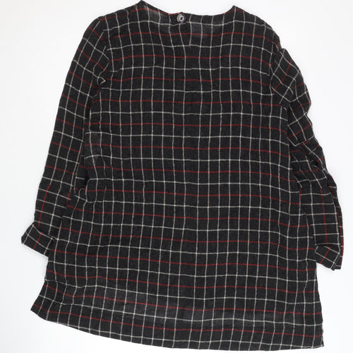 Zara Women's Black Checked Jumper XS