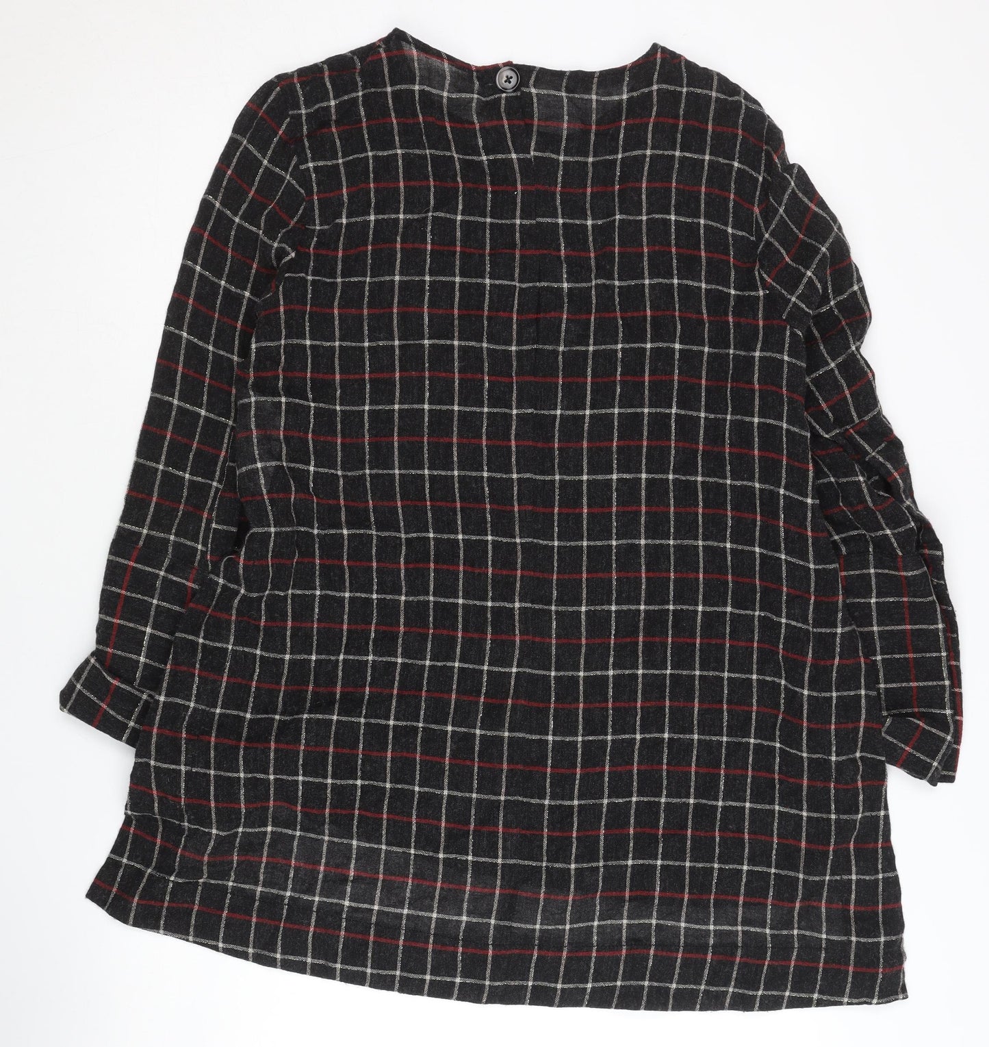 Zara Women's Black Checked Jumper XS