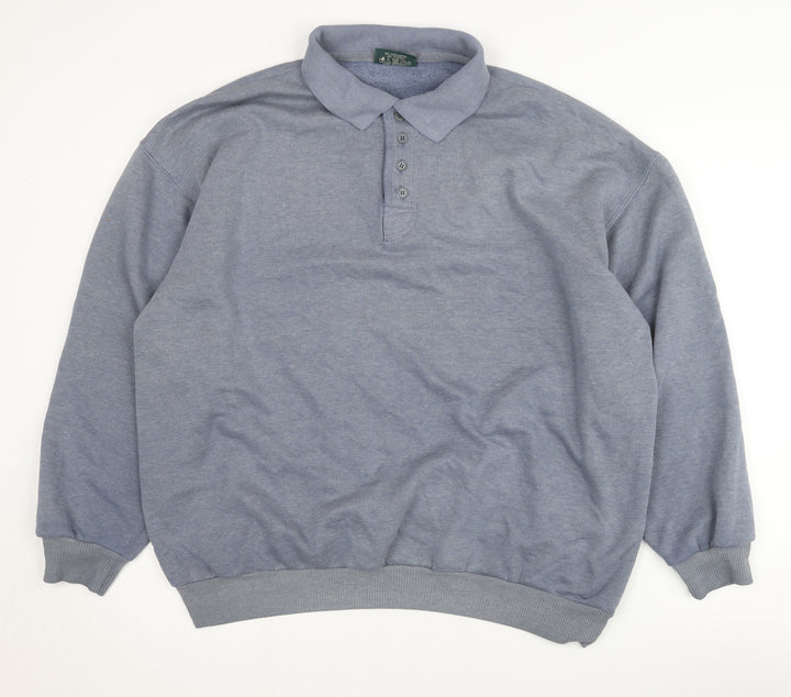 Modern Basics Men’s Grey Henley Sweatshirt L