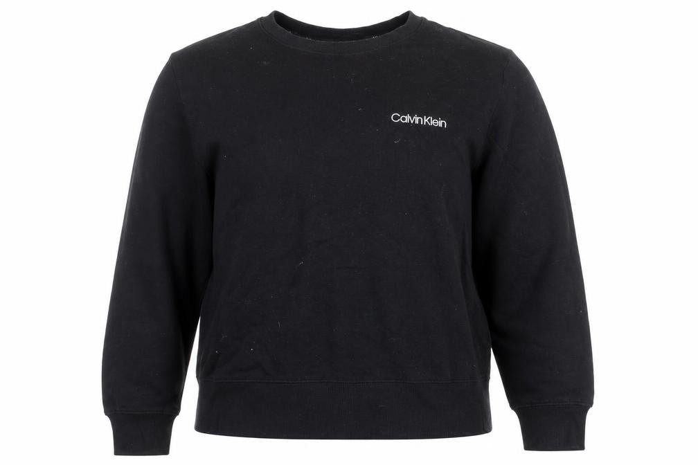Front view of Calvin Klein Women's Black XL Pullover Sweatshirt
