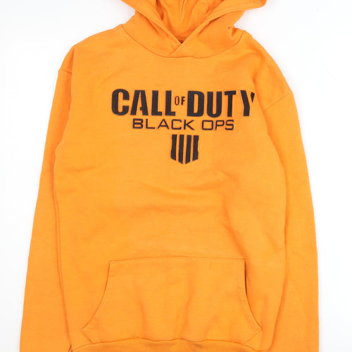 Call of Duty Black Ops Men's Orange XS Pullover Hoodie