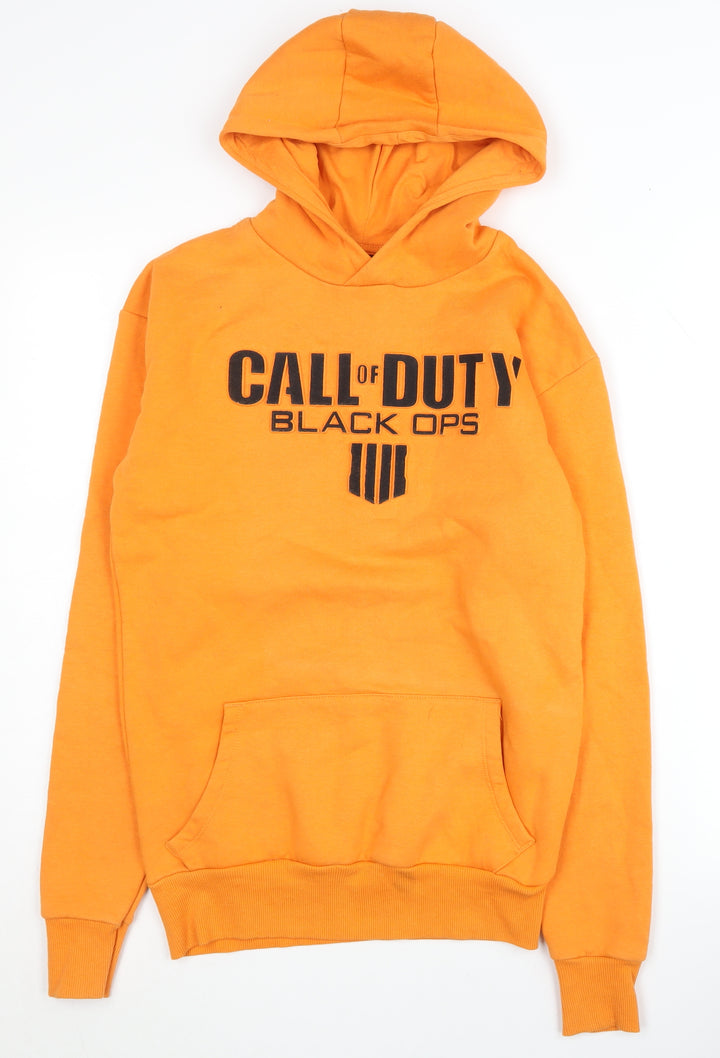 Call of Duty Black Ops Men's Orange XS Pullover Hoodie