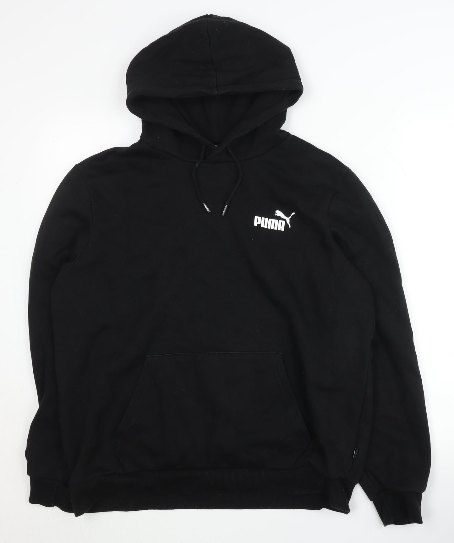 Puma Men's Black Pullover Hoodie Large with Logo
