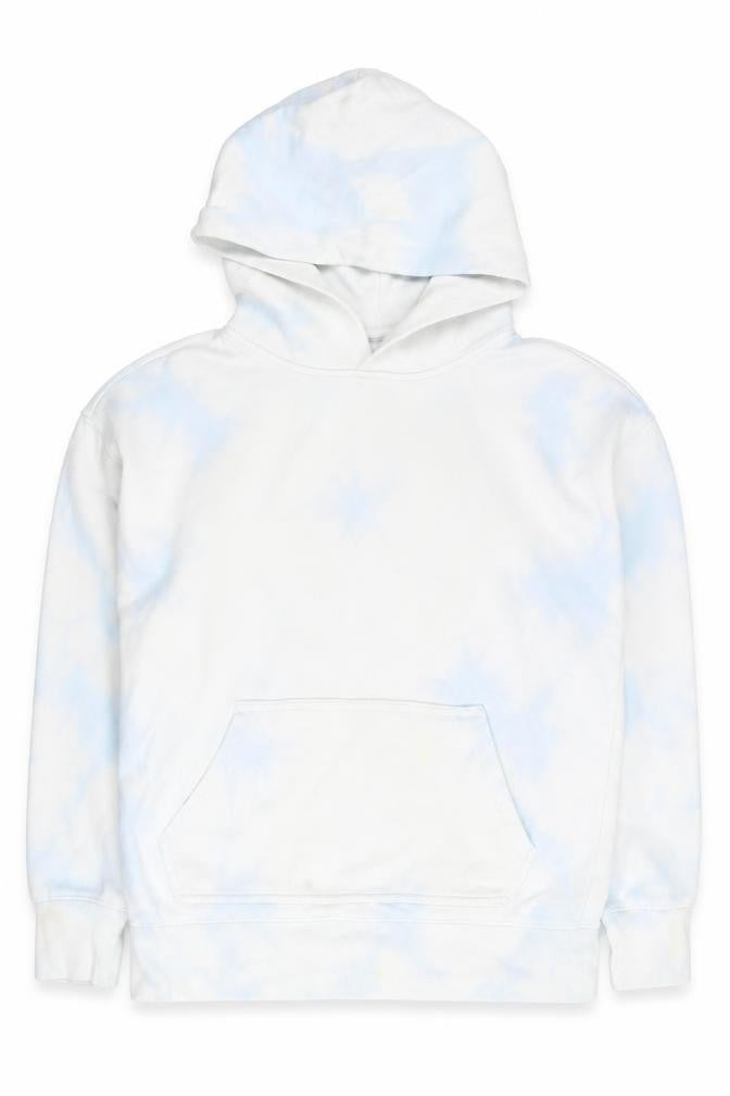 Front view of Gap girls’' multicoloured pullover hoodie, size M