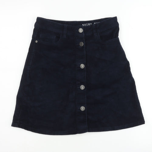Noisy May Women's Blue Corduroy Skirt Size S