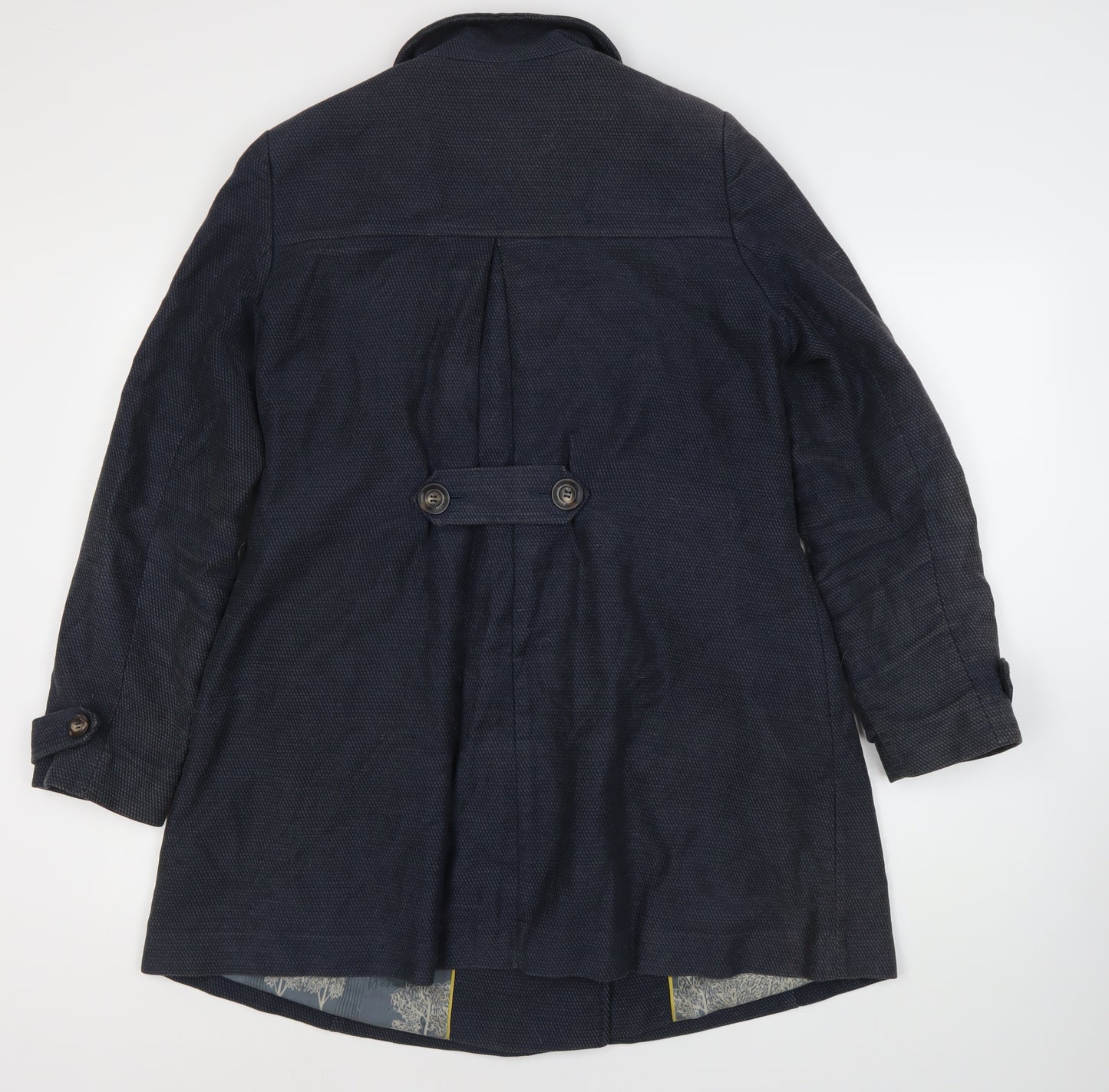 White Stuff Women's Blue Pea Coat Size 12 Classic Style