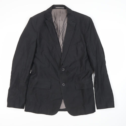 Zara Man Black Blazer - L - Men's Formal Jacket
