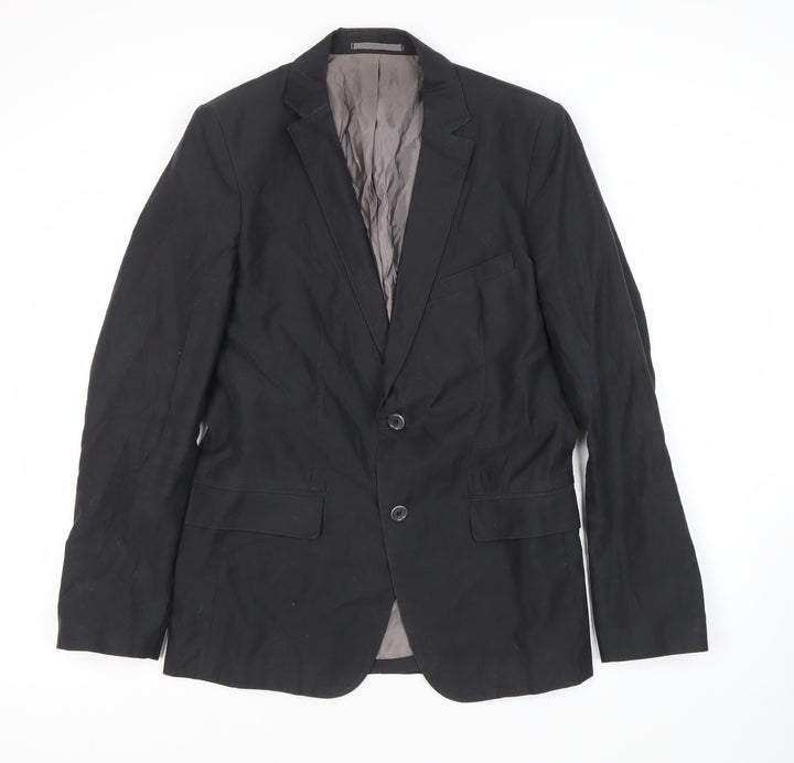 Zara Man Black Blazer - L - Men's Formal Jacket