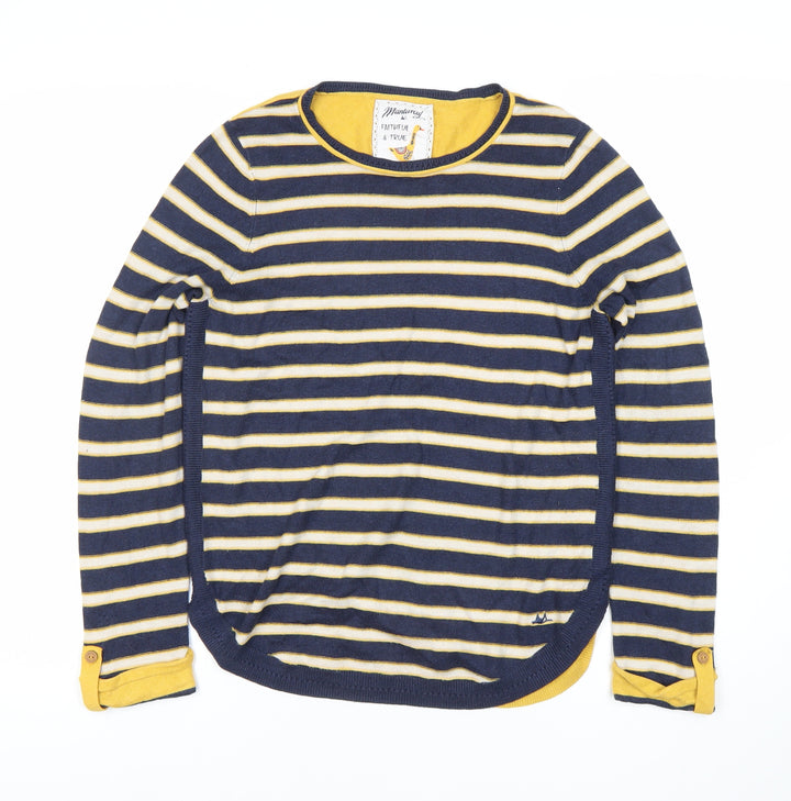 Mantaray Women's Multicoloured Striped Pullover Jumper Size 10