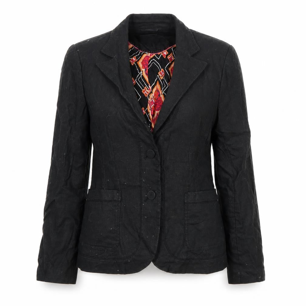Front view of Next Women's Black Suit Jacket, size 14, Regular Fit