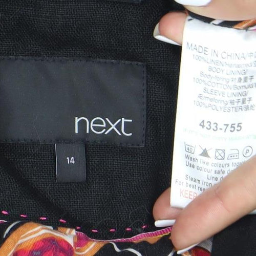 Next Women's Black Suit Jacket, Size 14, Regular Fit