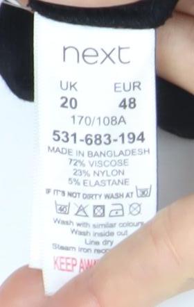 Next Women's Black Basic Blazer, Size 20, Long Sleeve