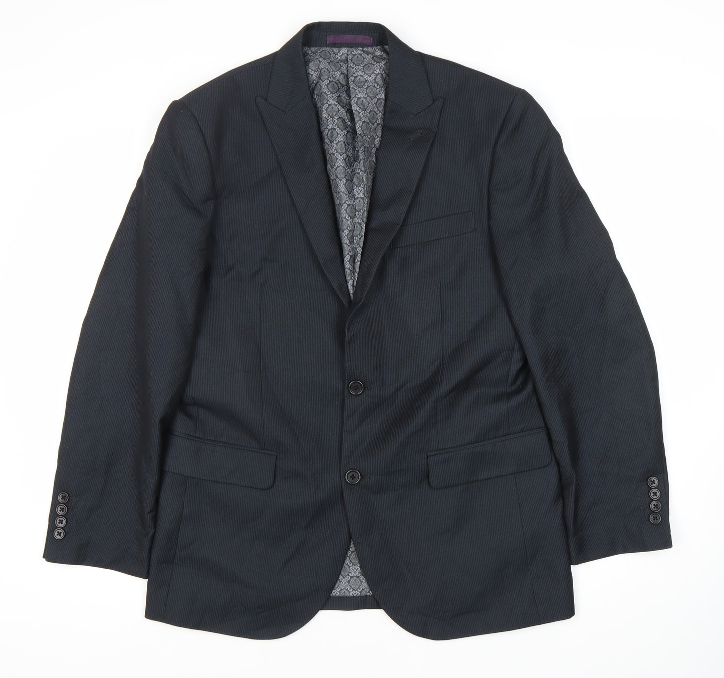 Greenwoods Men's Black Blazer, Size 38 Regular Fit