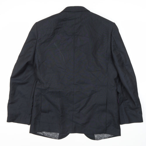 Greenwoods Men's Black Blazer, Size 38 Regular Fit