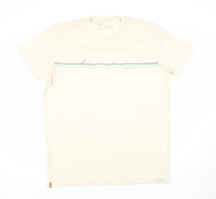 Treeblend Men's Ivory XL T-Shirt, Short Sleeve, Graphic Design