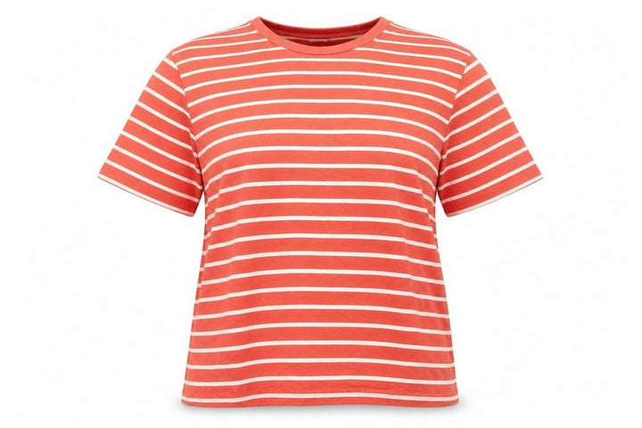 John Lewis Red Striped T-Shirt XL Casual Unisex