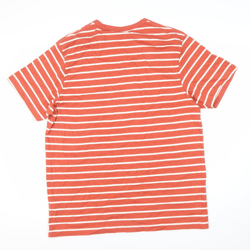 John Lewis Red Striped T-Shirt XL Casual Unisex