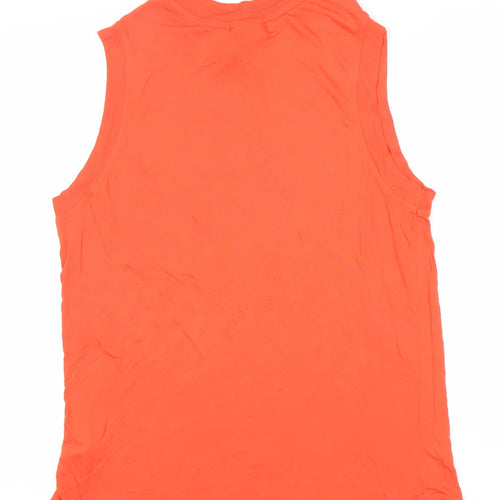 IVY PARK Men's Orange Sleeveless Logo T-Shirt Size S