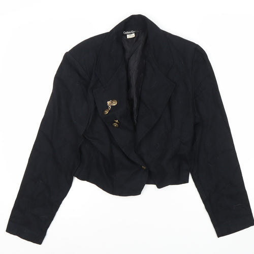 Clothes Circuit Women's Black Wool Blazer M