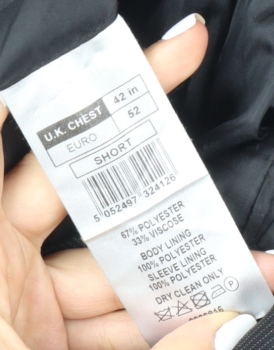 Thomas Nash Men's Black Blazer Jacket, 42 in, Short